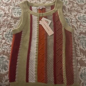 Lingua Franca cotton and alpaca tank